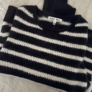 Alex Mill Black and White Striped Sweater